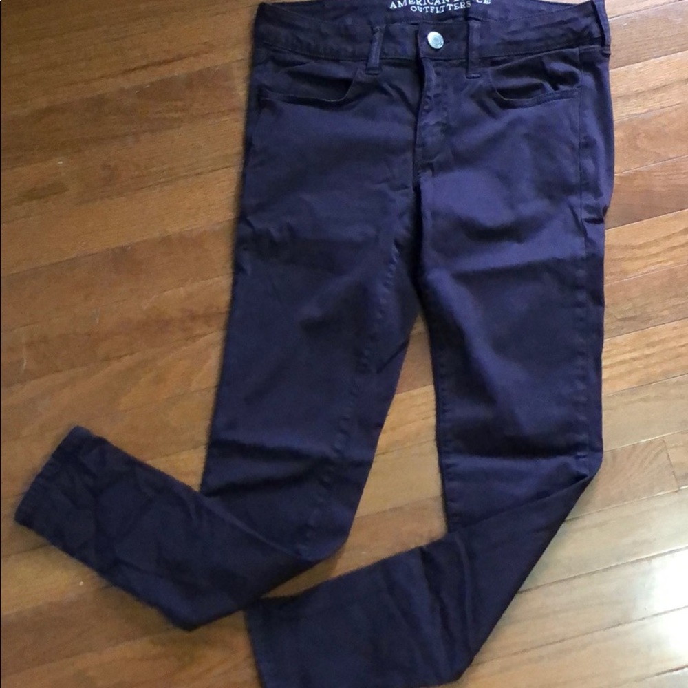 Plum purple American Eagle jeggings